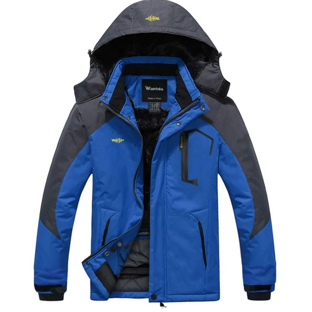 Wantdo Men s Ski Jacket Waterproof Mountain Ski Parka Windproof